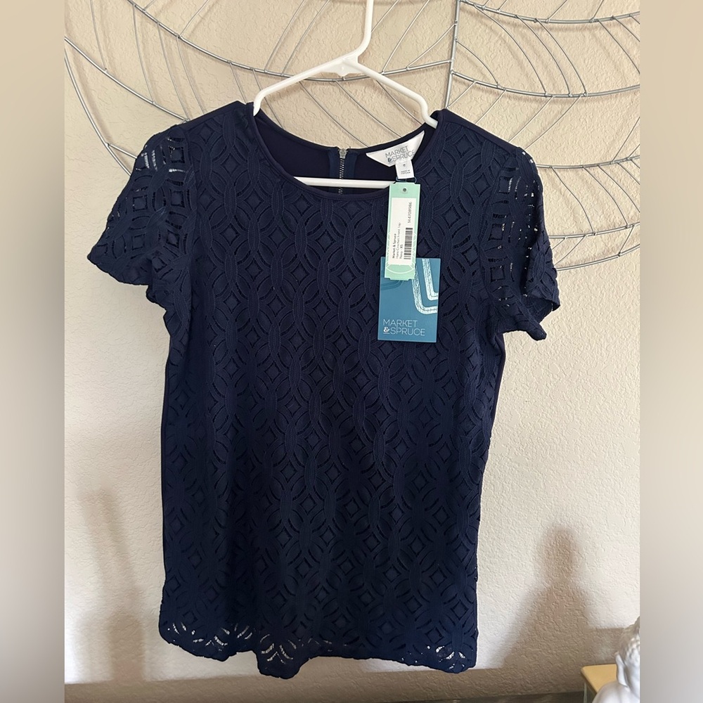 Market and Spruce crochet top